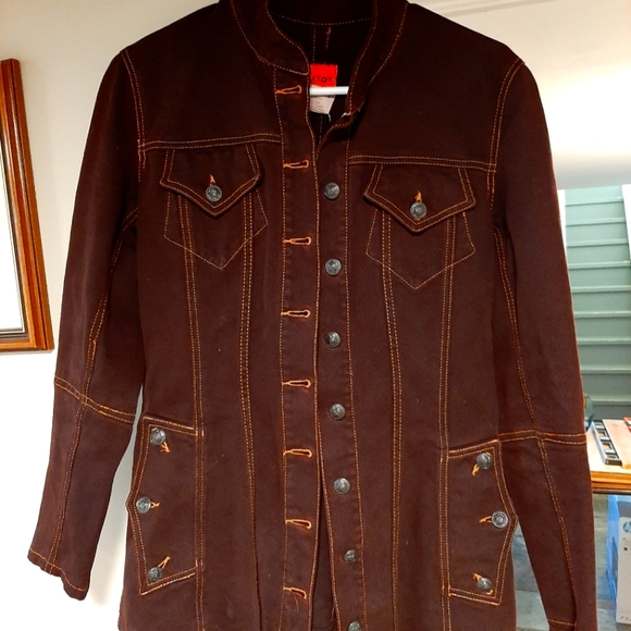 Christian Lacroix Jackets & Blazers - Vintage Cristian Lacroix brown denim